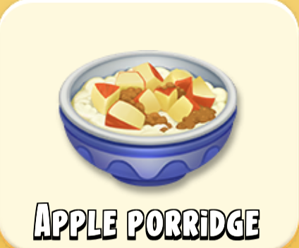 Apple Porridge - Hayday products and tools