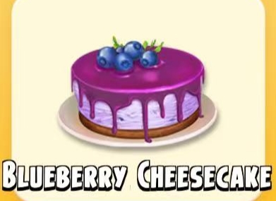 Blueberry Cheesecake - Hayday products and tools