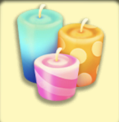 Colorful Candle - Hayday products and tools