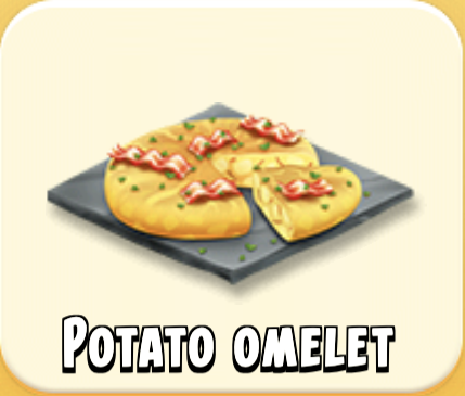 Potato Omelet - Hayday products and tools