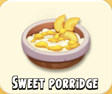 Sweet Porridge - Hayday products and tools
