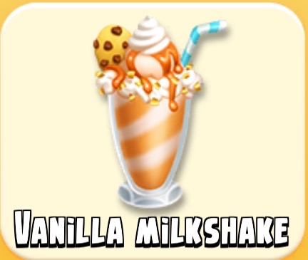 Vanilla Milkshake - Hayday products and tools